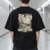 "The Sea Under the Door" Men's Oversized Heavyweight Crewneck T-Shirt