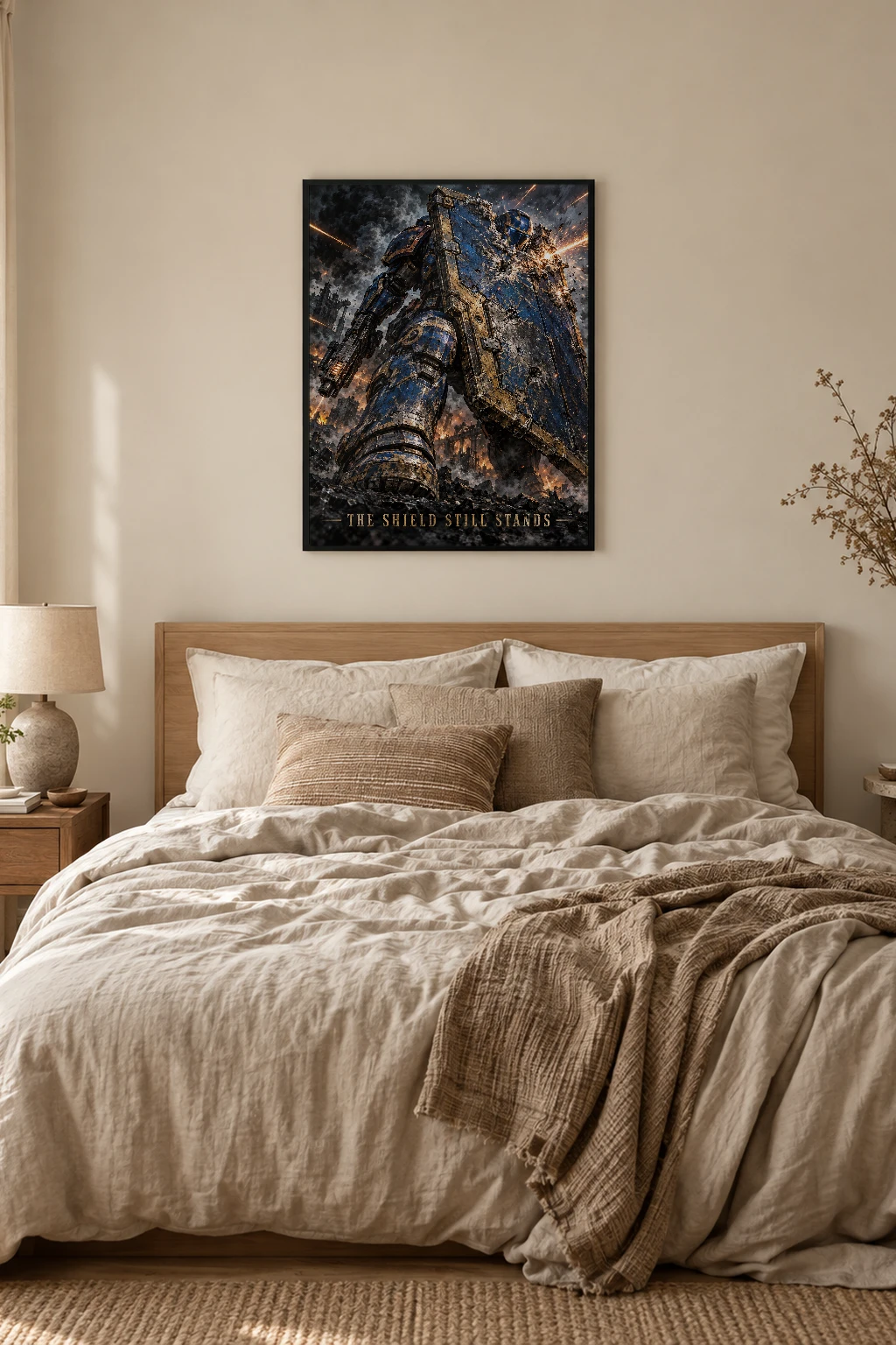 "The Shield Still Stands" Premium Wooden Framed Poster