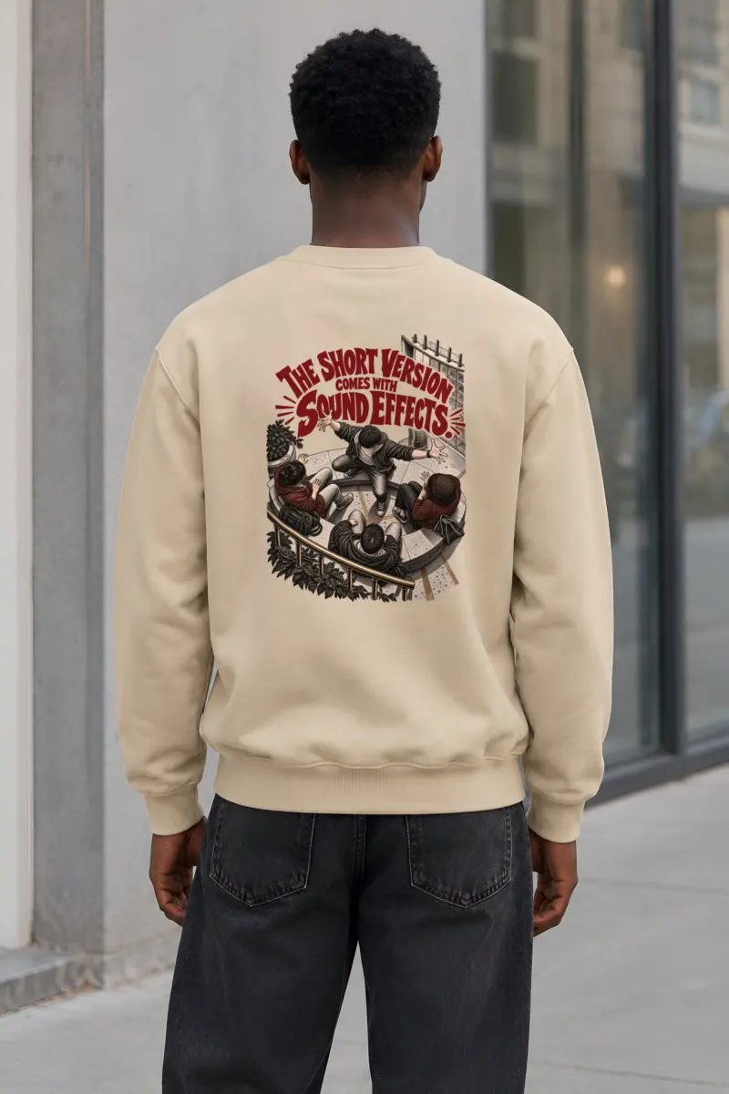 "The Short Version Comes With Sound Effects" Heavy Blend Unisex Crewneck Sweatshirt