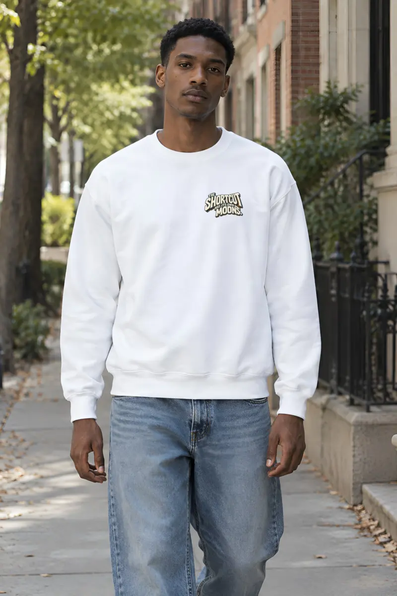 "The Shortcut Has Its Own Moons" Heavy Blend Unisex Crewneck Sweatshirt