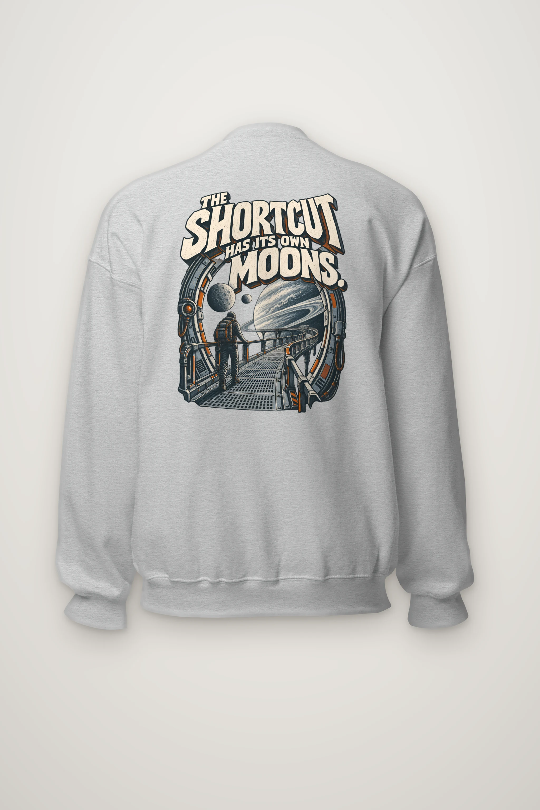 "The Shortcut Has Its Own Moons" Heavy Blend Unisex Crewneck Sweatshirt