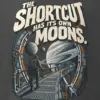 "The Shortcut Has Its Own Moons" Men's Oversized Heavyweight Crewneck T-Shirt