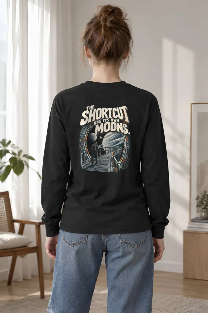 "The Shortcut Has Its Own Moons" Unisex Longsleeve T-shirt