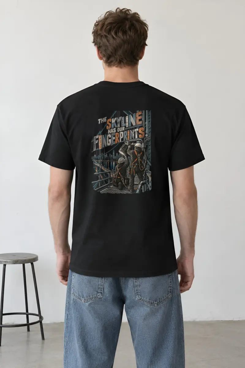 "The Skyline Has Our Fingerprints" Heavyweight Unisex Crewneck T-shirt