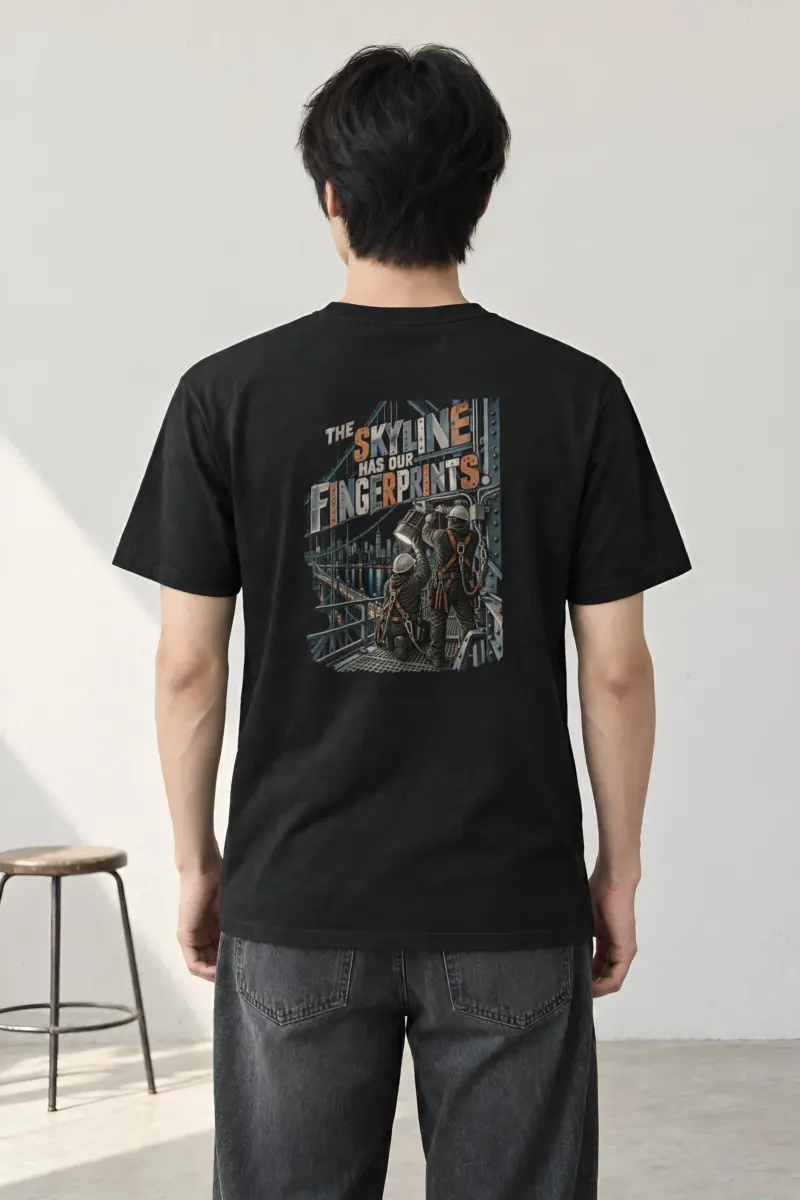 “The Skyline Has Our Fingerprints” Heavyweight Unisex Crewneck T-shirt