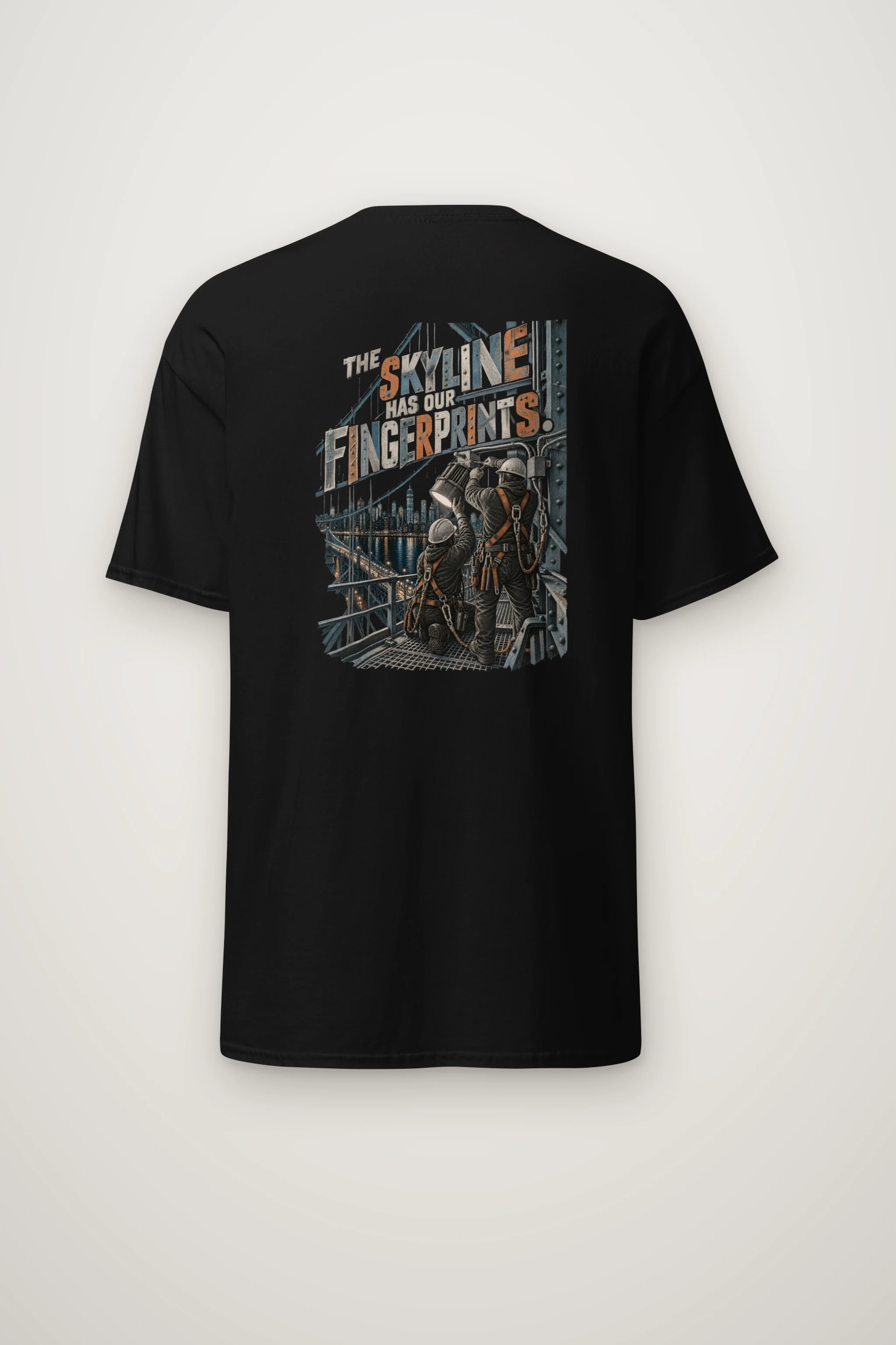 "The Skyline Has Our Fingerprints" Heavyweight Unisex Crewneck T-shirt