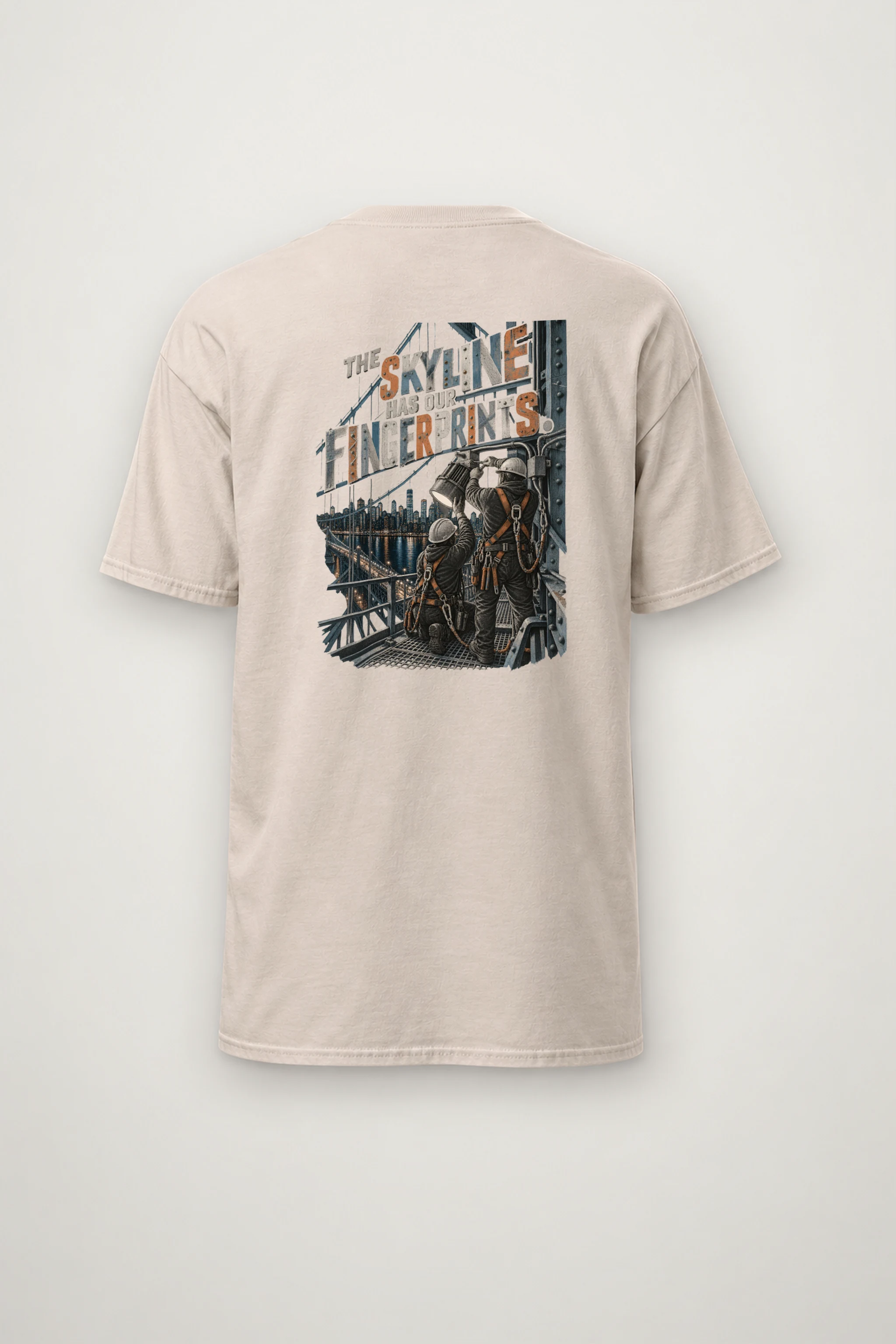 "The Skyline Has Our Fingerprints" Heavyweight Unisex Crewneck T-shirt