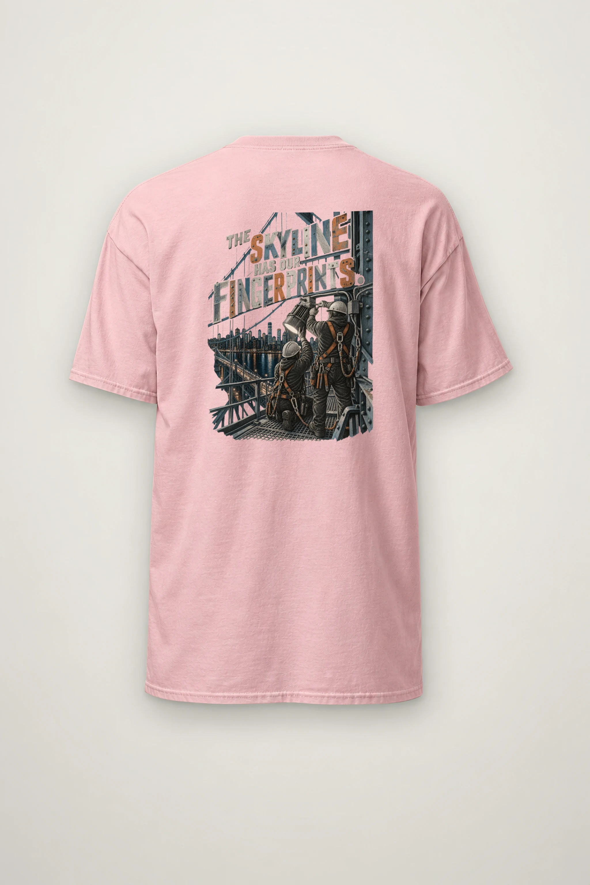 "The Skyline Has Our Fingerprints" Heavyweight Unisex Crewneck T-shirt