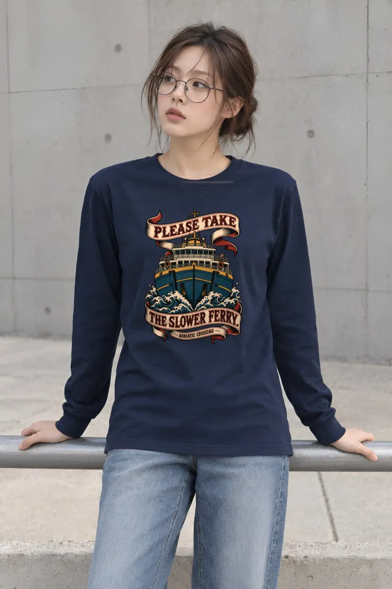 “The Slower Ferry” Unisex Longsleeve T-shirt