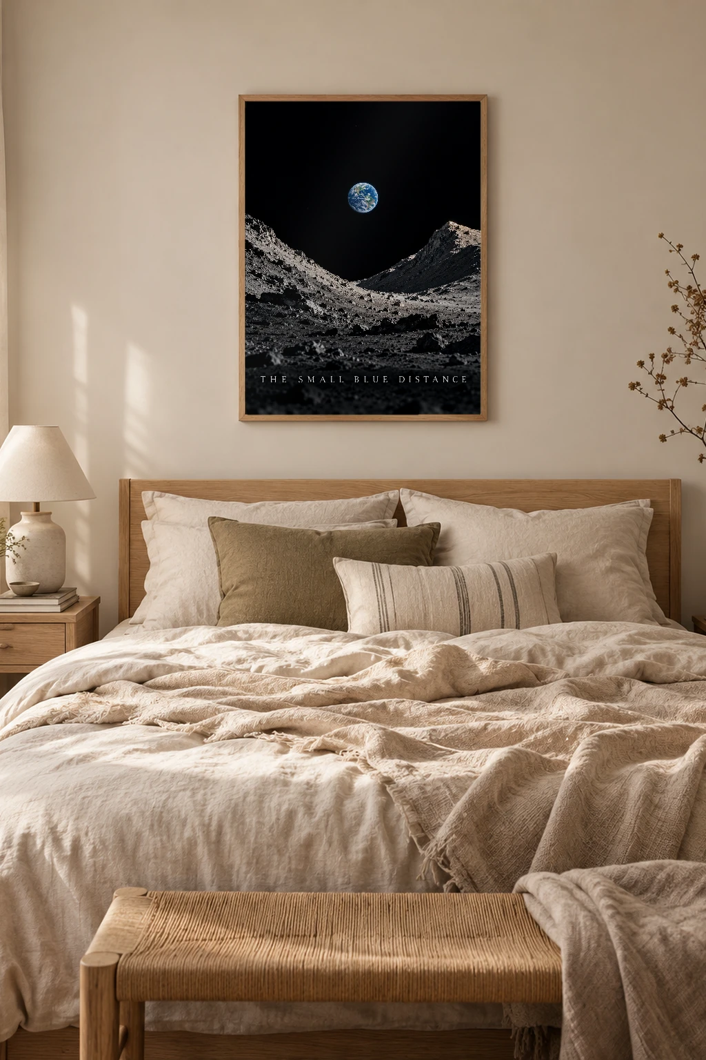 "The Small Blue Distance" Premium Wooden Framed Poster
