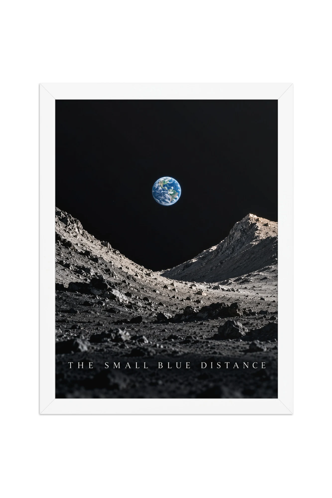 "The Small Blue Distance" Premium Wooden Framed Poster