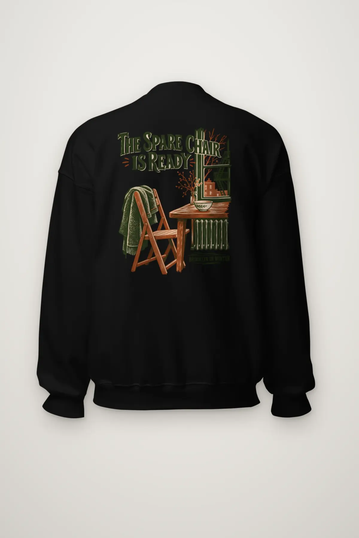 "The Spare Chair Is Ready" Heavy Blend Unisex Crewneck Sweatshirt