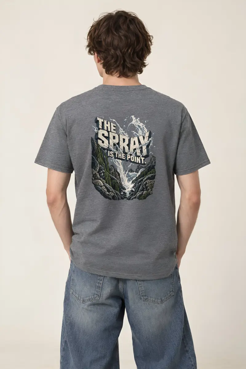 “The Spray Is the Point” Heavyweight Unisex Crewneck T-shirt