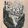 "The Spray Is the Point" Men's Oversized Heavyweight Crewneck T-Shirt