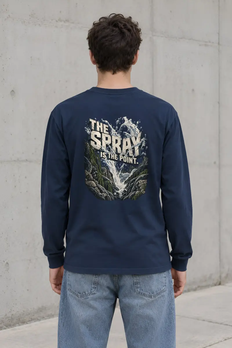 "The Spray Is the Point" Unisex Longsleeve T-shirt