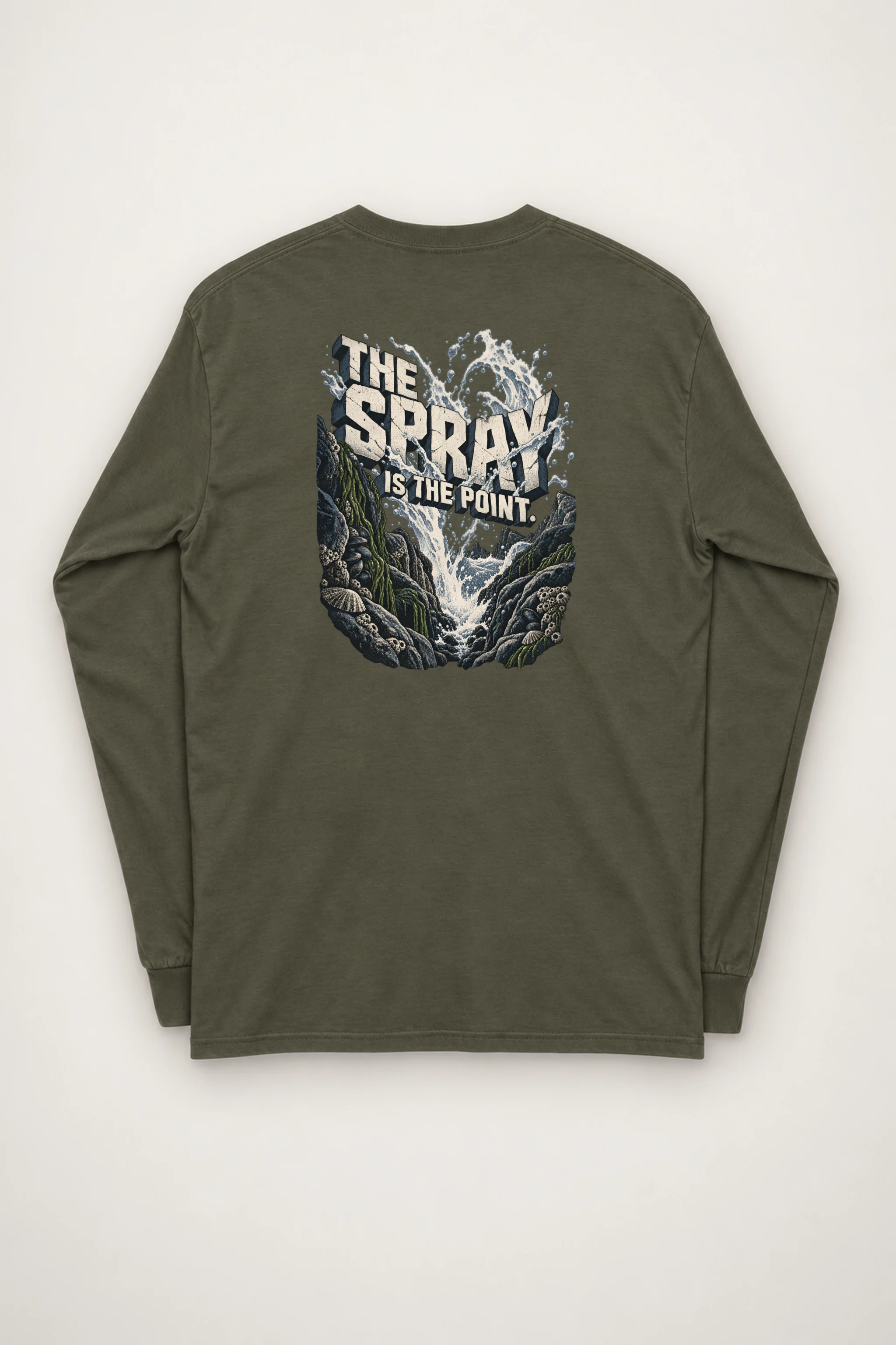 "The Spray Is the Point" Unisex Longsleeve T-shirt