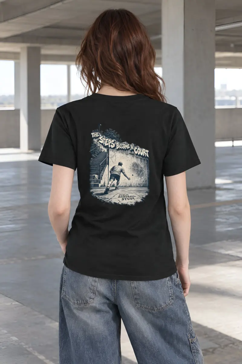 "The Steps Become a Court" Heavyweight Unisex Crewneck T-shirt