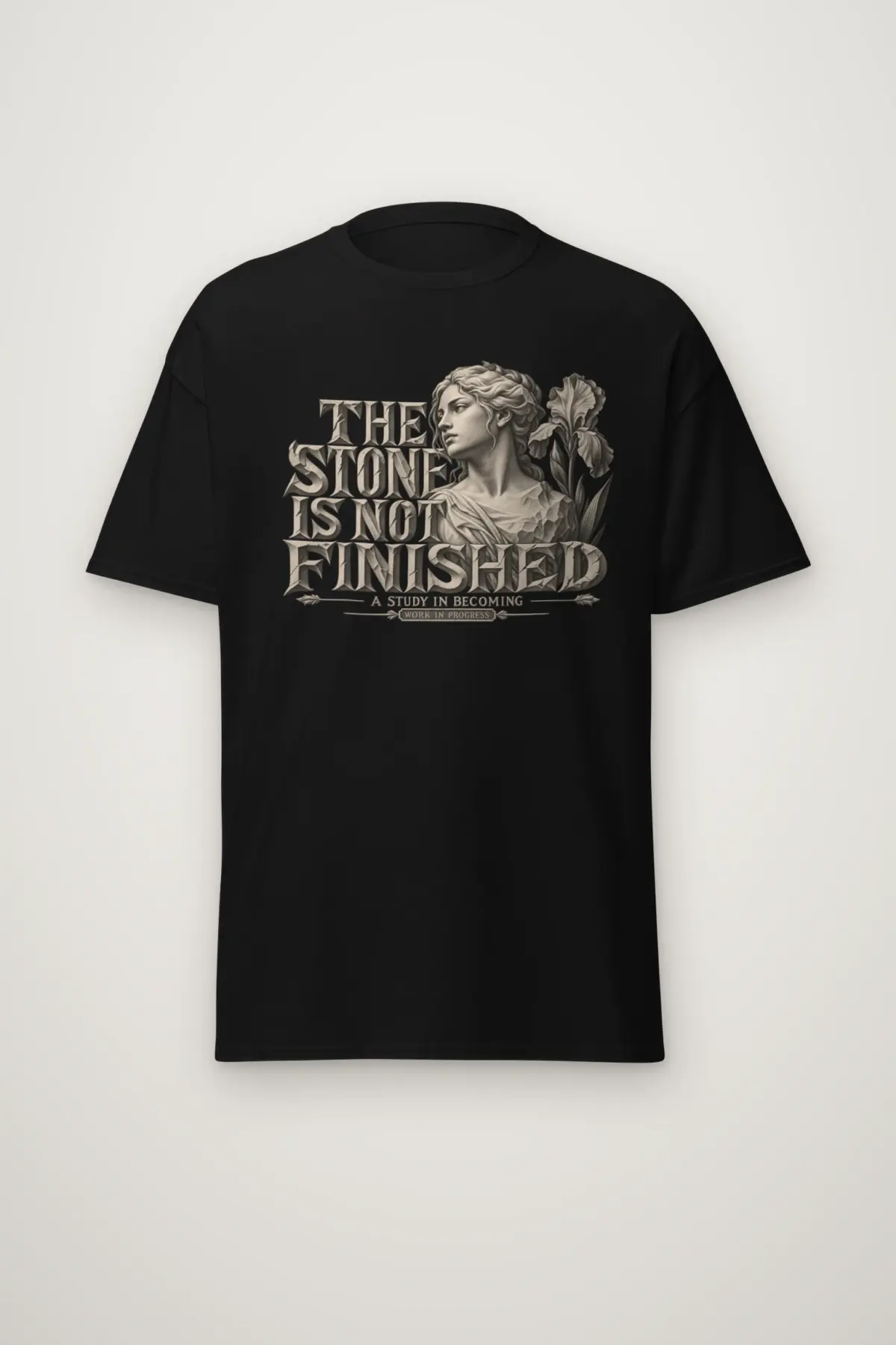 "THE STONE IS NOT FINISHED" Heavyweight Unisex Crewneck T-shirt