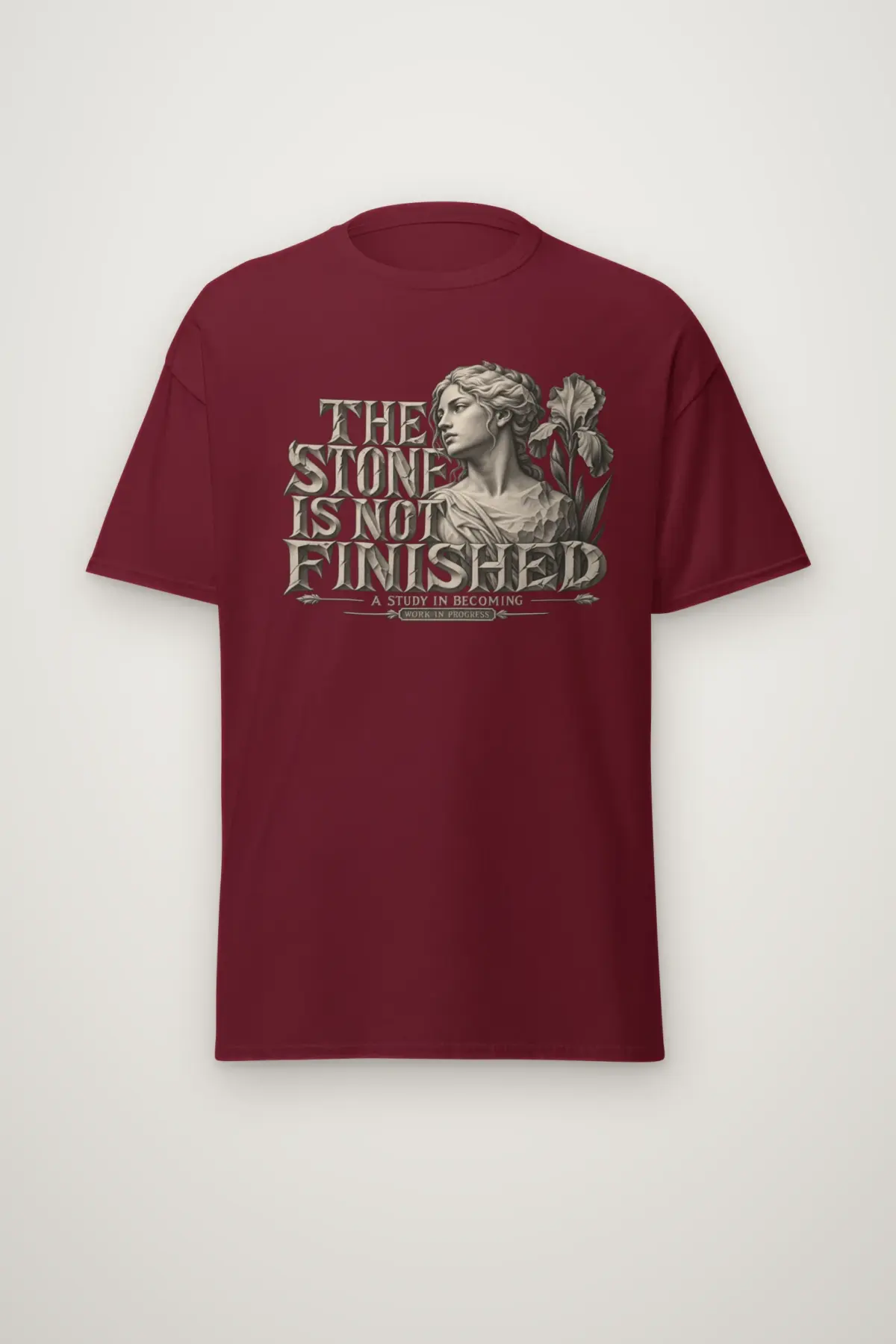 "THE STONE IS NOT FINISHED" Heavyweight Unisex Crewneck T-shirt