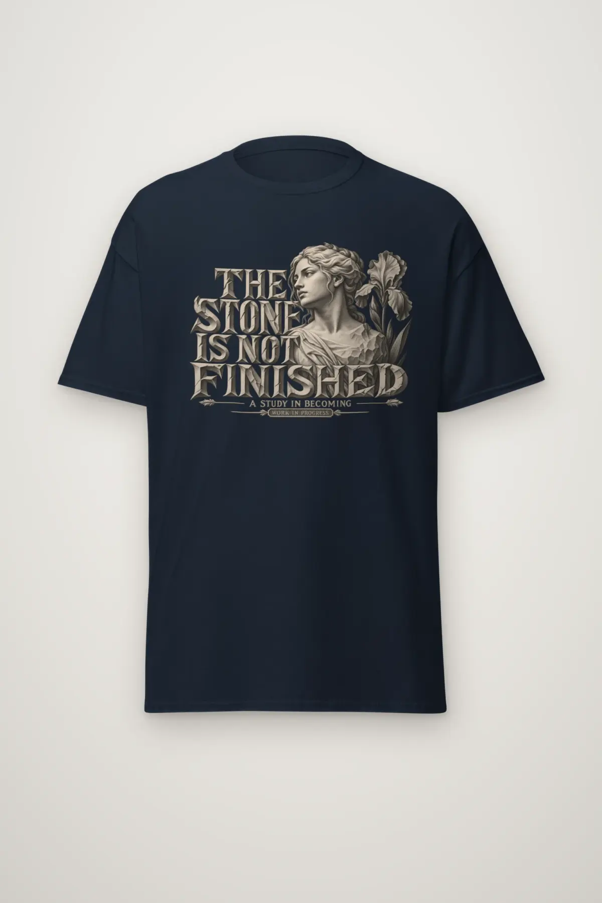 "THE STONE IS NOT FINISHED" Heavyweight Unisex Crewneck T-shirt