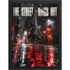 "The Street Rings Out" Premium Wooden Framed Poster