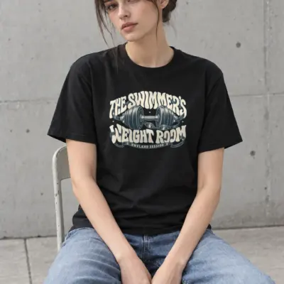 "The Swimmer’s Weight Room" Heavyweight Unisex Crewneck T-shirt