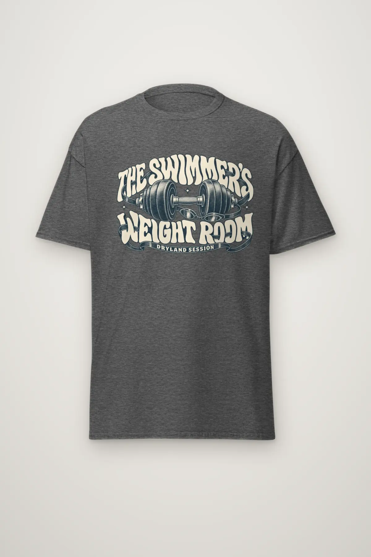 "The Swimmer’s Weight Room" Heavyweight Unisex Crewneck T-shirt