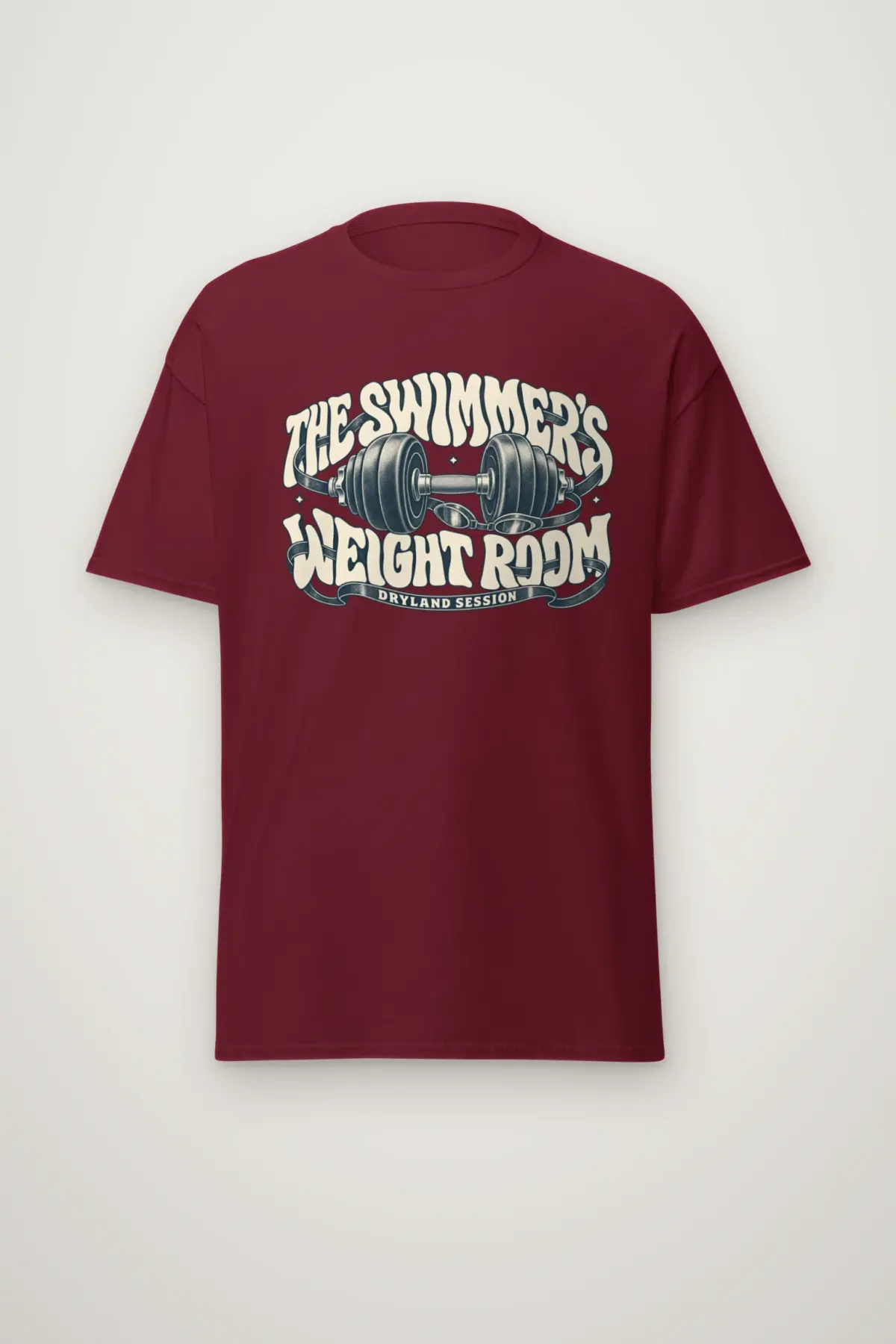 "The Swimmer’s Weight Room" Heavyweight Unisex Crewneck T-shirt