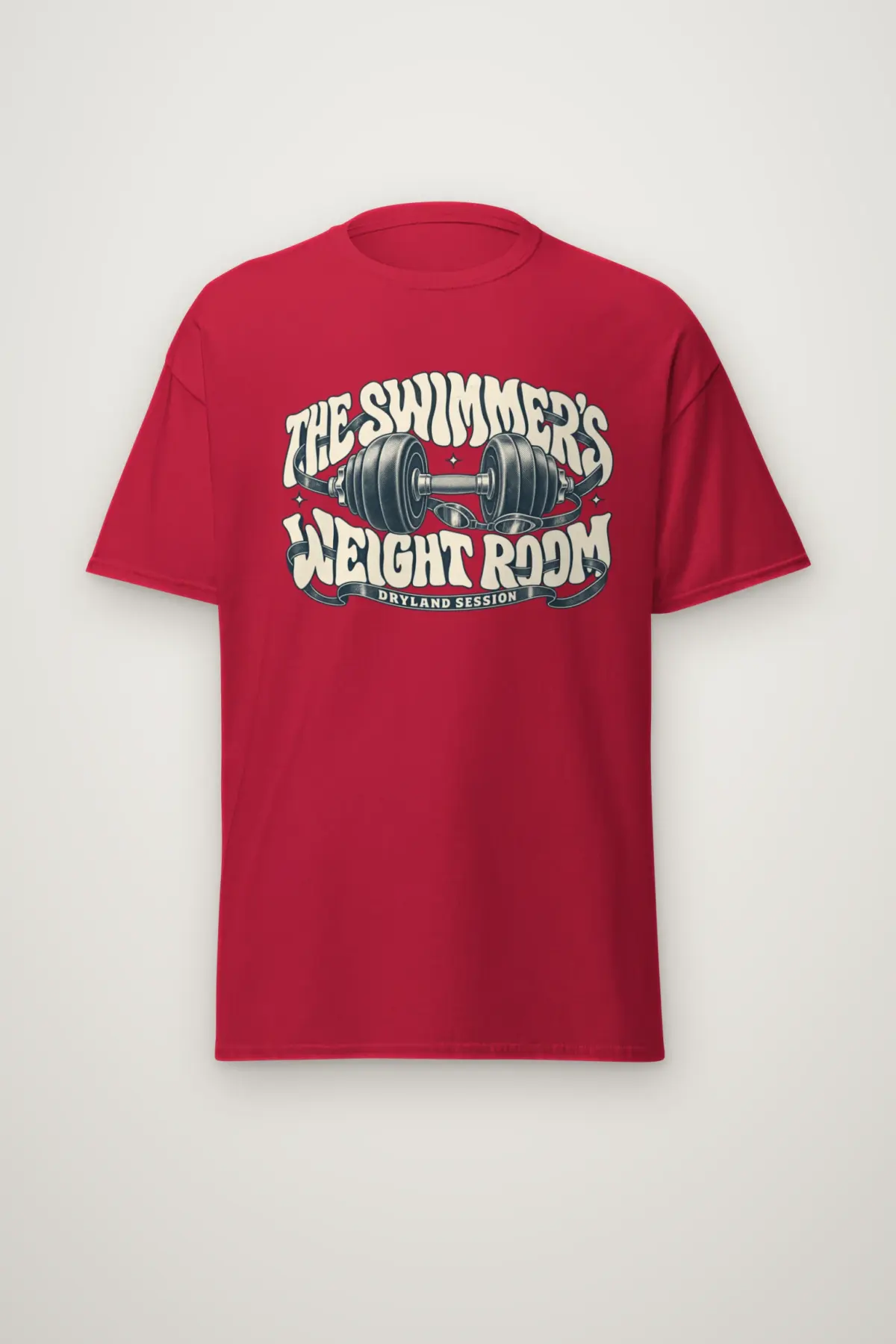 "The Swimmer’s Weight Room" Heavyweight Unisex Crewneck T-shirt