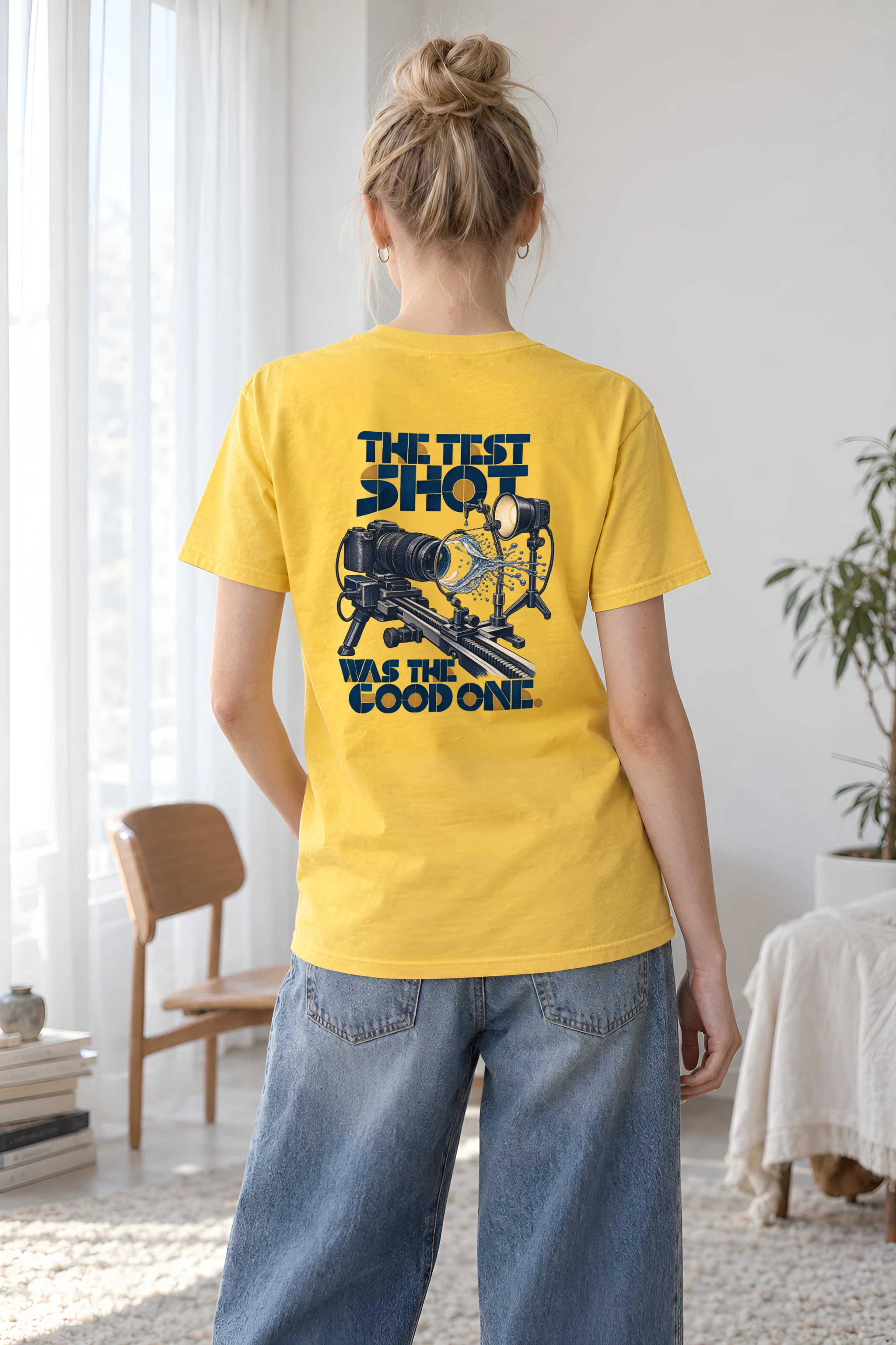 "The Test Shot Was the Good One" Heavyweight Unisex Crewneck T-shirt