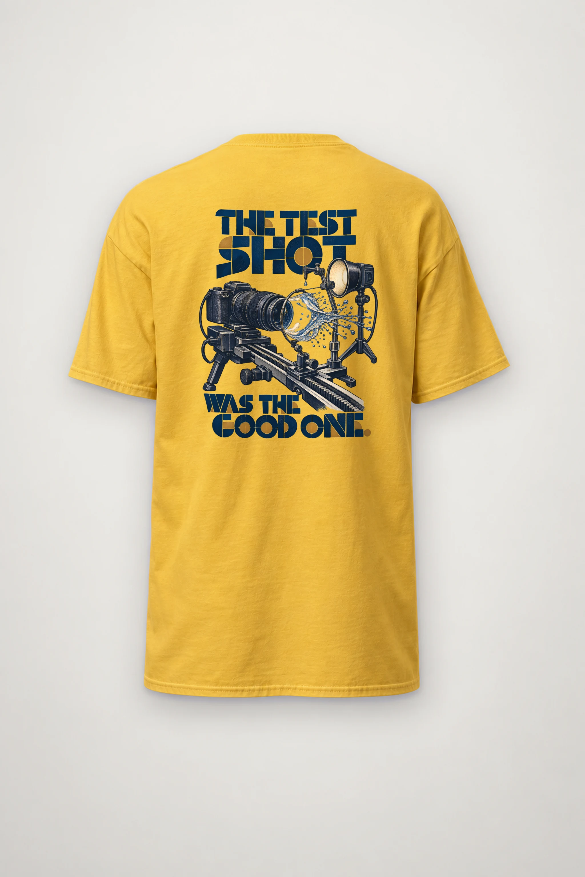 "The Test Shot Was the Good One" Heavyweight Unisex Crewneck T-shirt