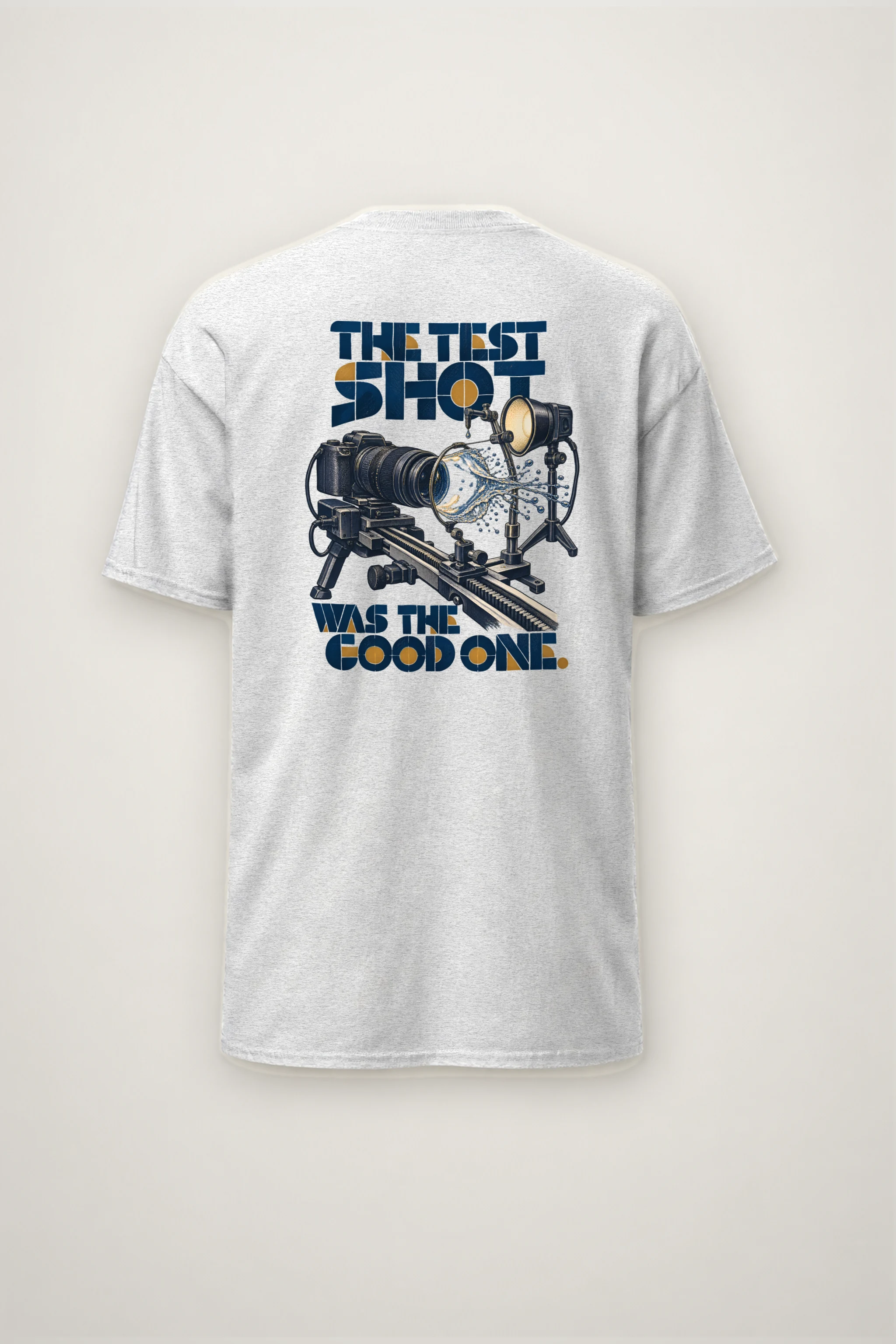 "The Test Shot Was the Good One" Heavyweight Unisex Crewneck T-shirt