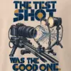 "The Test Shot Was the Good One" Men's Oversized Heavyweight Crewneck T-Shirt