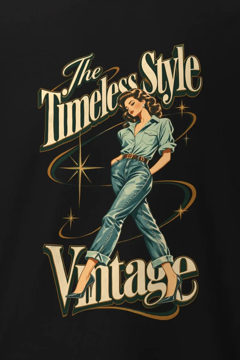 "The Timeless Style" Heavyweight Unisex Crewneck T-shirt
