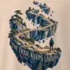 "The Trail Keeps Loading" Men's Oversized Heavyweight Crewneck T-Shirt