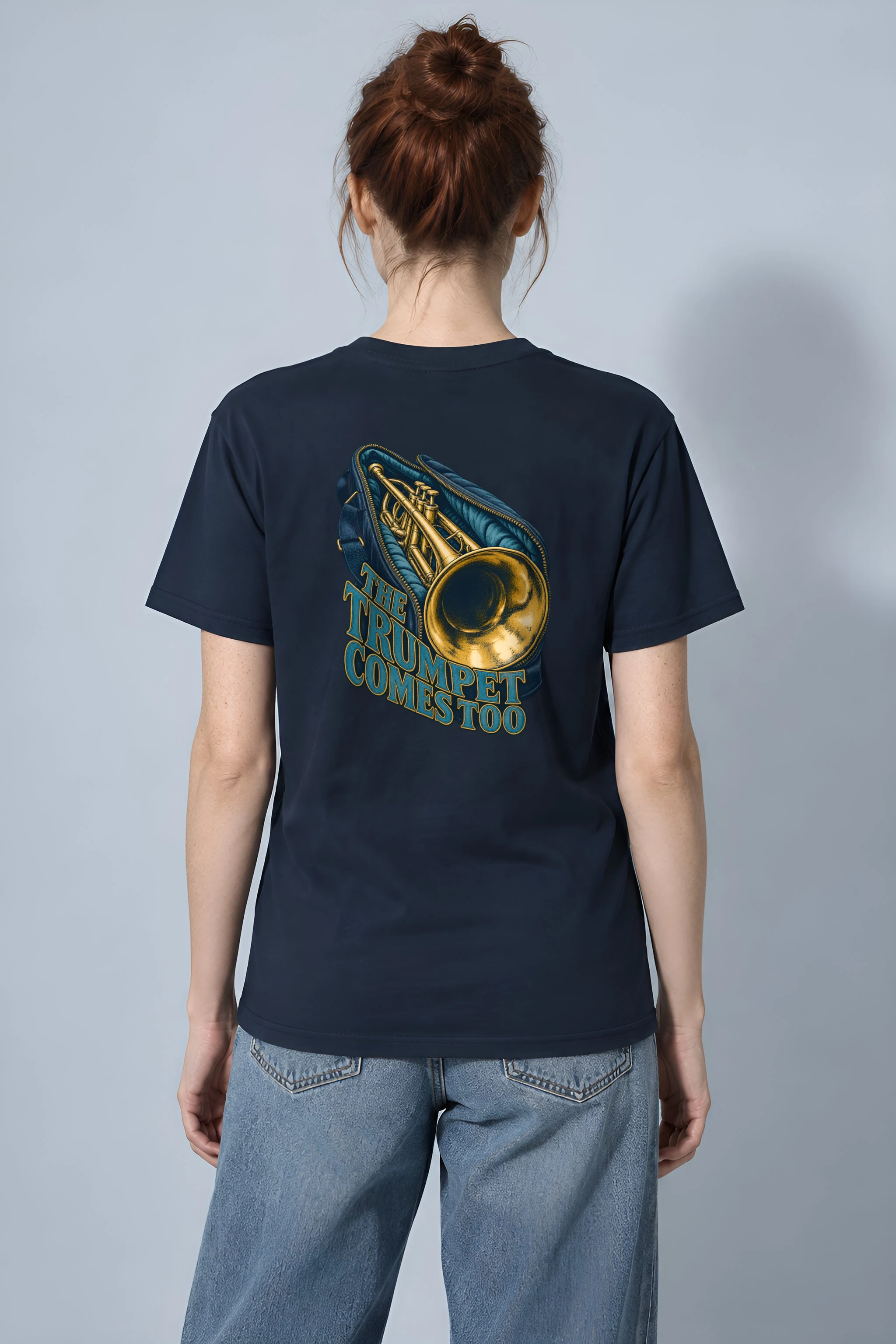 "The Trumpet Comes Too" Heavyweight Unisex Crewneck T-shirt