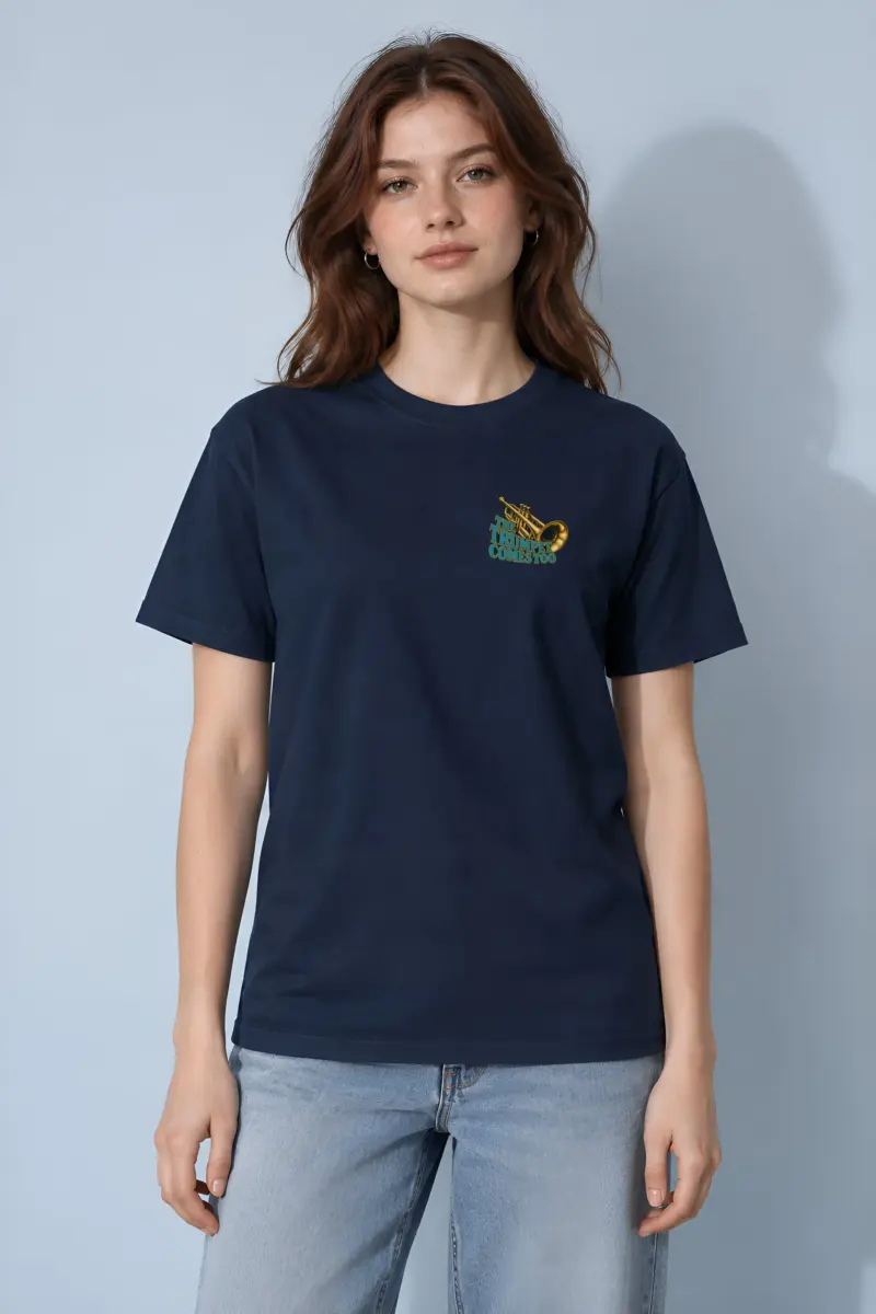 "The Trumpet Comes Too" Heavyweight Unisex Crewneck T-shirt