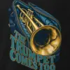 "The Trumpet Comes Too" Men's Oversized Heavyweight Crewneck T-Shirt