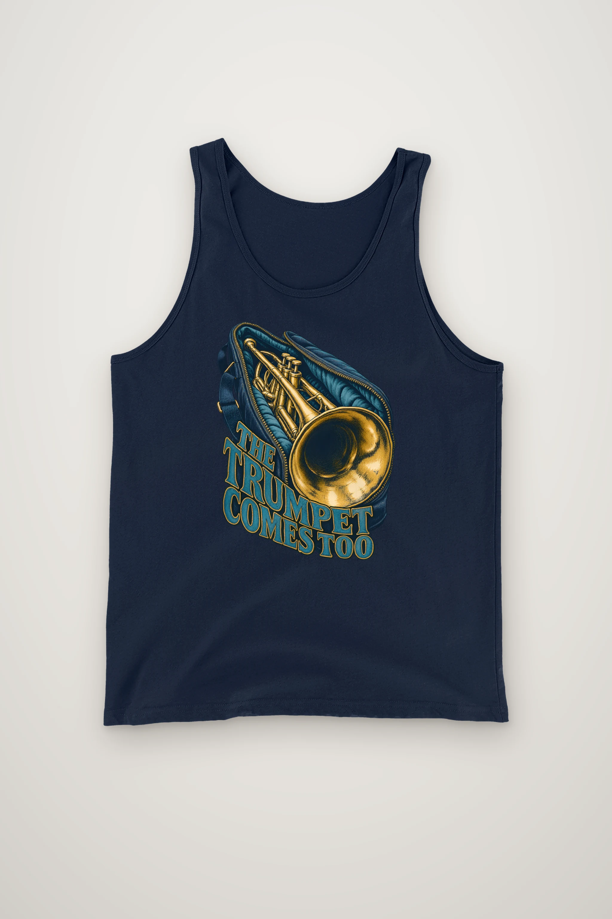 "The Trumpet Comes Too" Unisex Jersey Tank