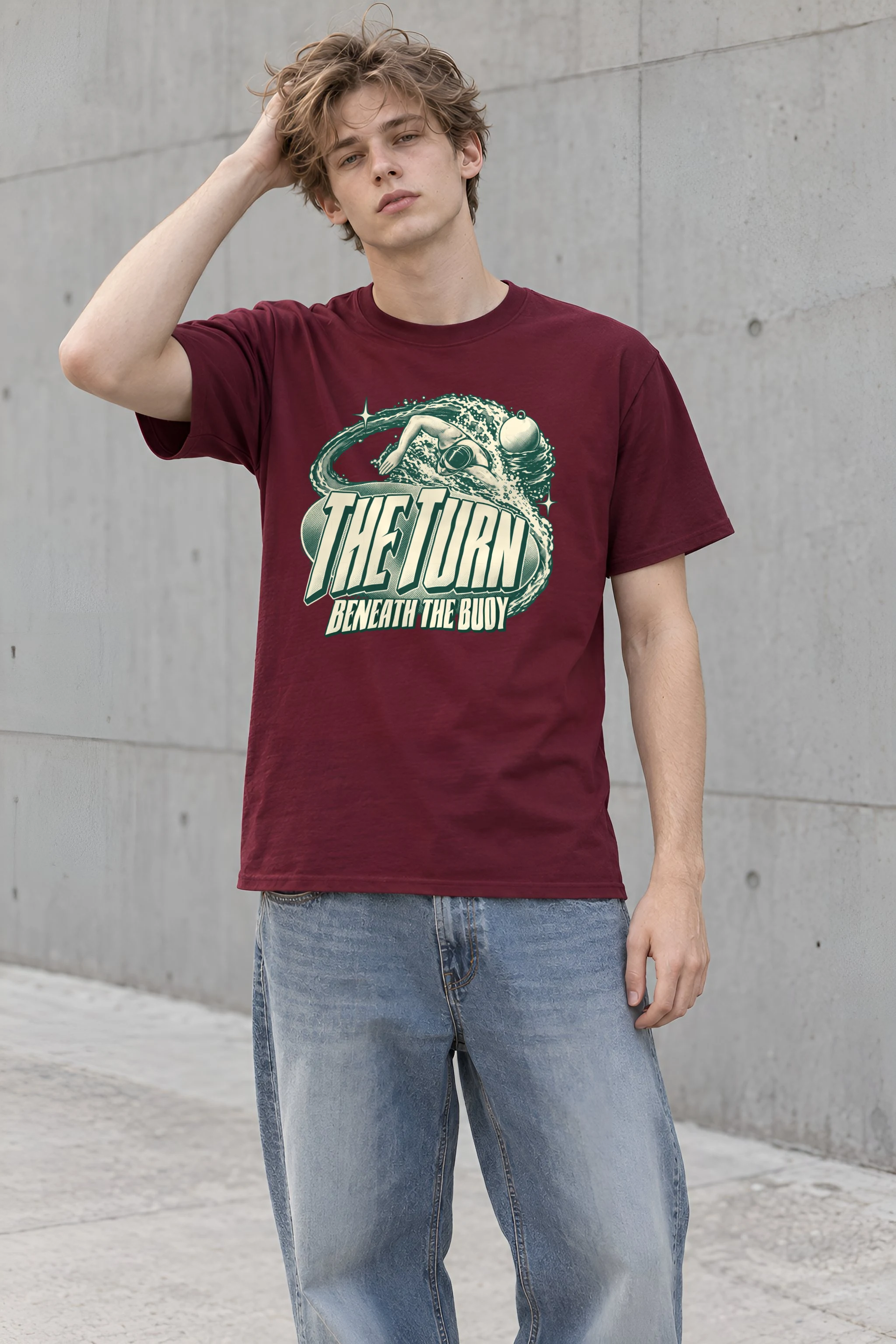 "THE TURN BENEATH THE BUOY" Heavyweight Unisex Crewneck T-shirt