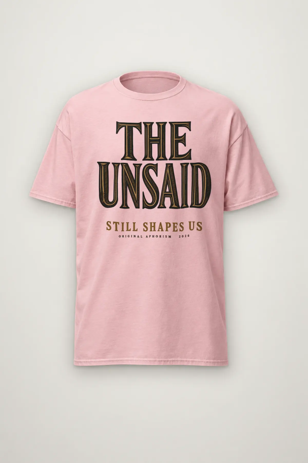 "The Unsaid Still Shapes Us" Heavyweight Unisex Crewneck T-shirt