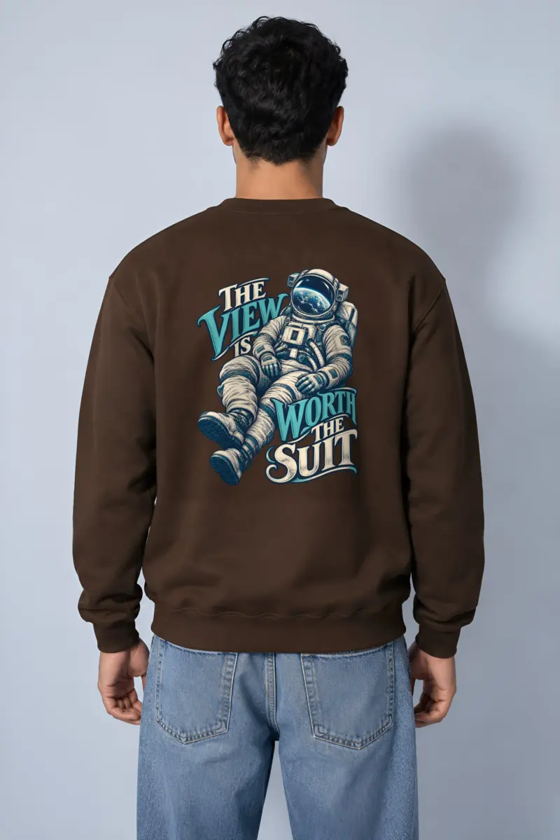 "The View Is Worth the Suit" Heavy Blend Unisex Crewneck Sweatshirt