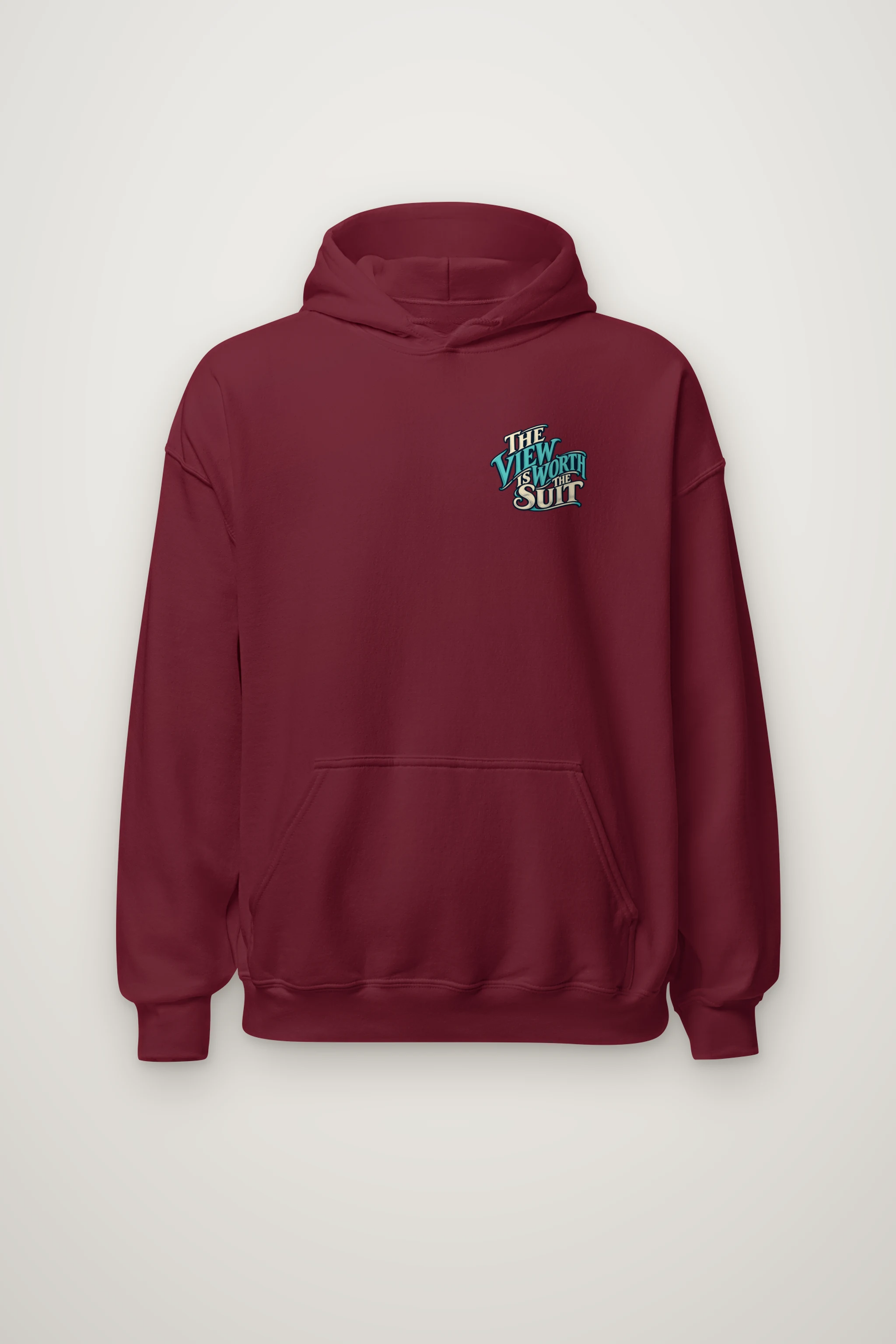 "The View Is Worth the Suit" Heavy Blend Unisex Pullover Hoodie