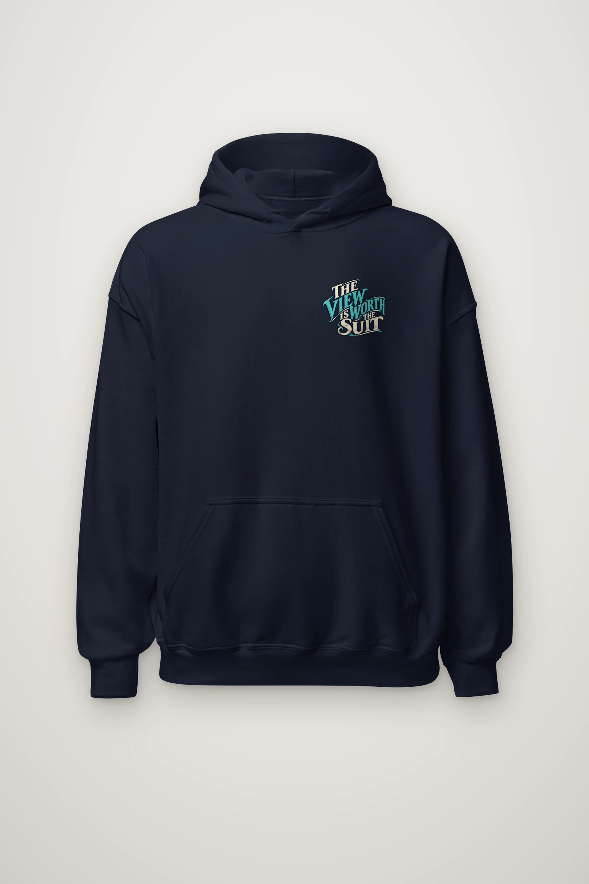 "The View Is Worth the Suit" Heavy Blend Unisex Pullover Hoodie