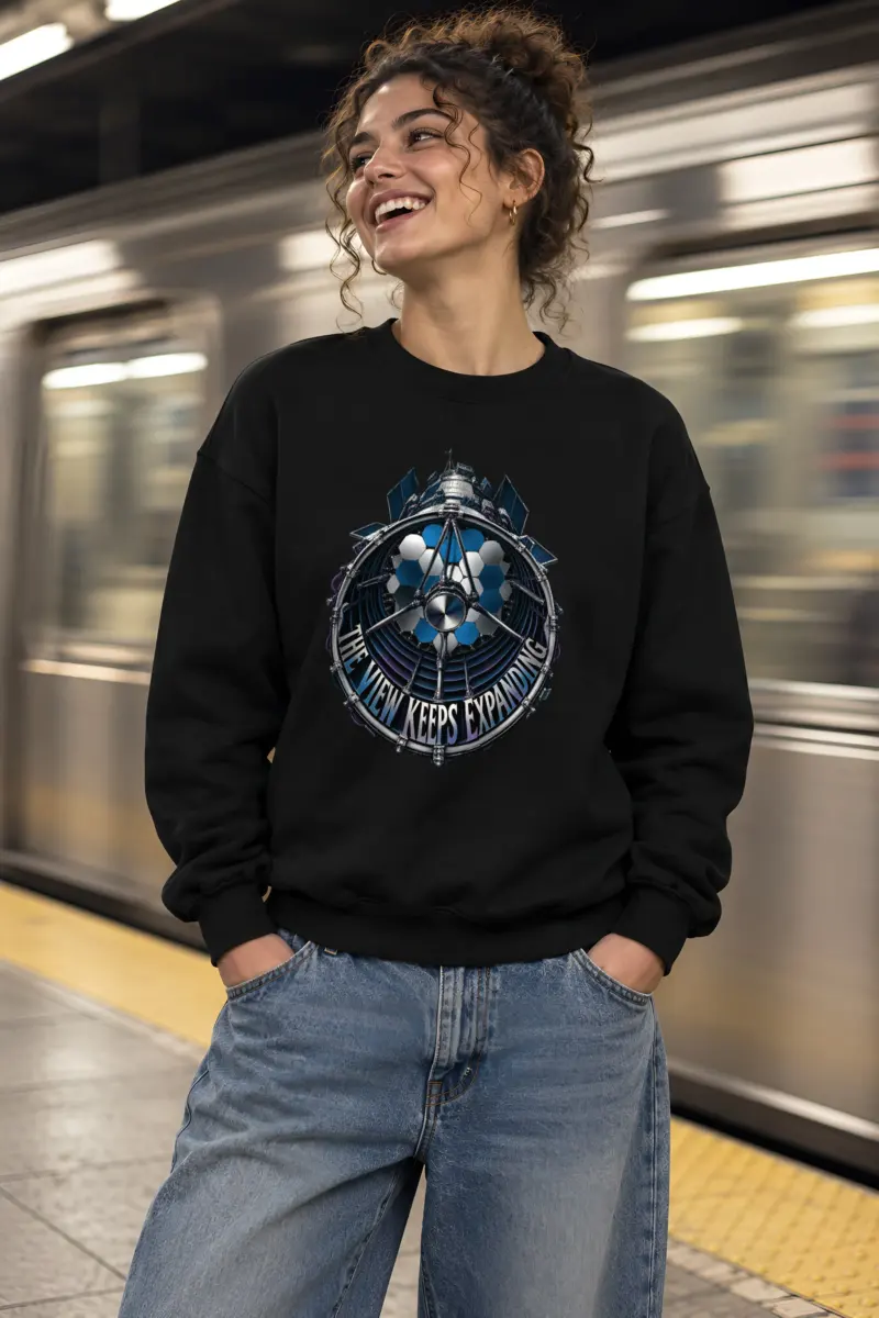 "The View Keeps Expanding" Heavy Blend Unisex Crewneck Sweatshirt