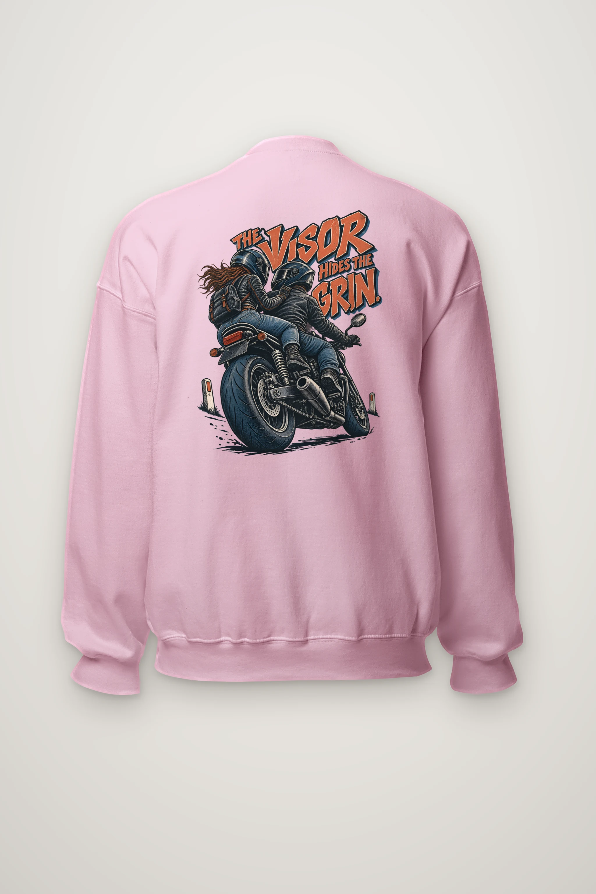 "The Visor Hides the Grin" Heavy Blend Unisex Crewneck Sweatshirt