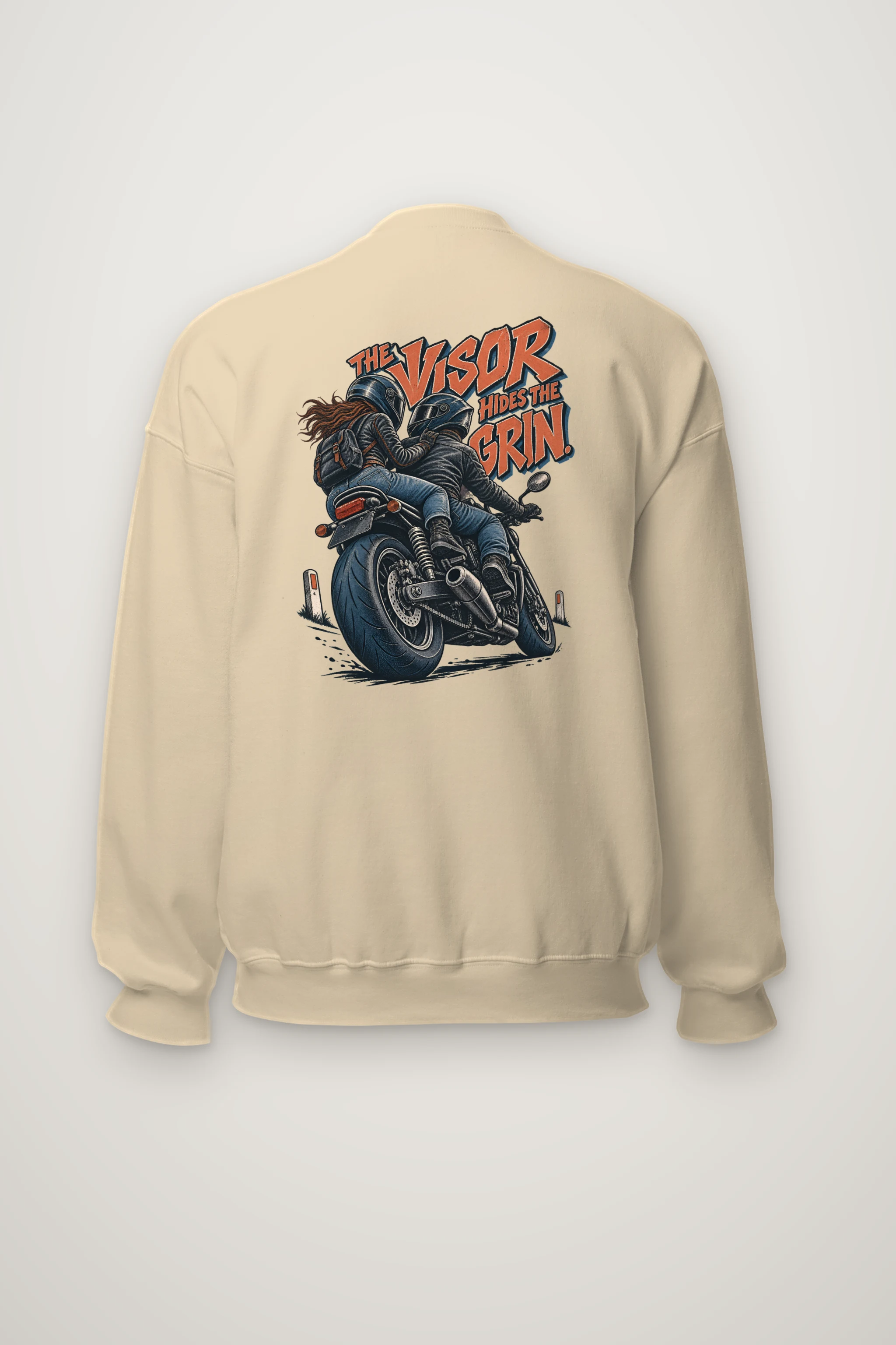 "The Visor Hides the Grin" Heavy Blend Unisex Crewneck Sweatshirt