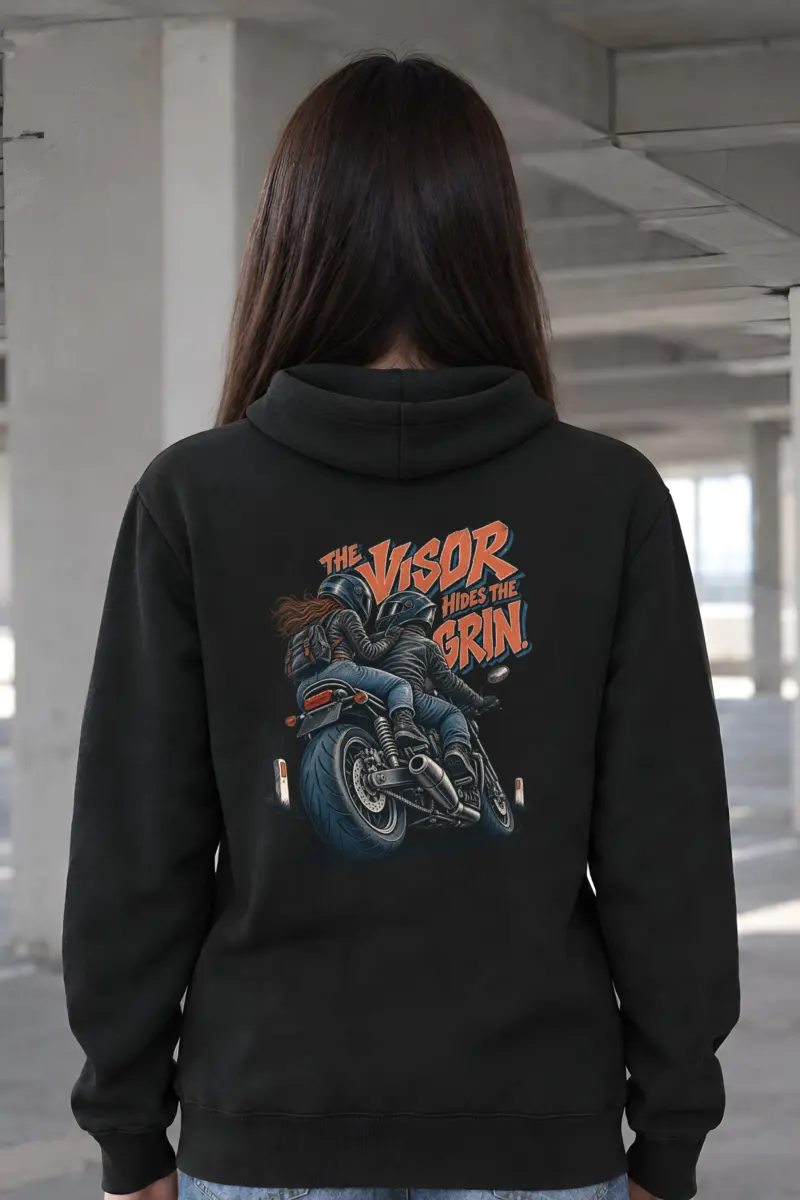 “The Visor Hides the Grin” Heavy Blend Unisex Pullover Hoodie
