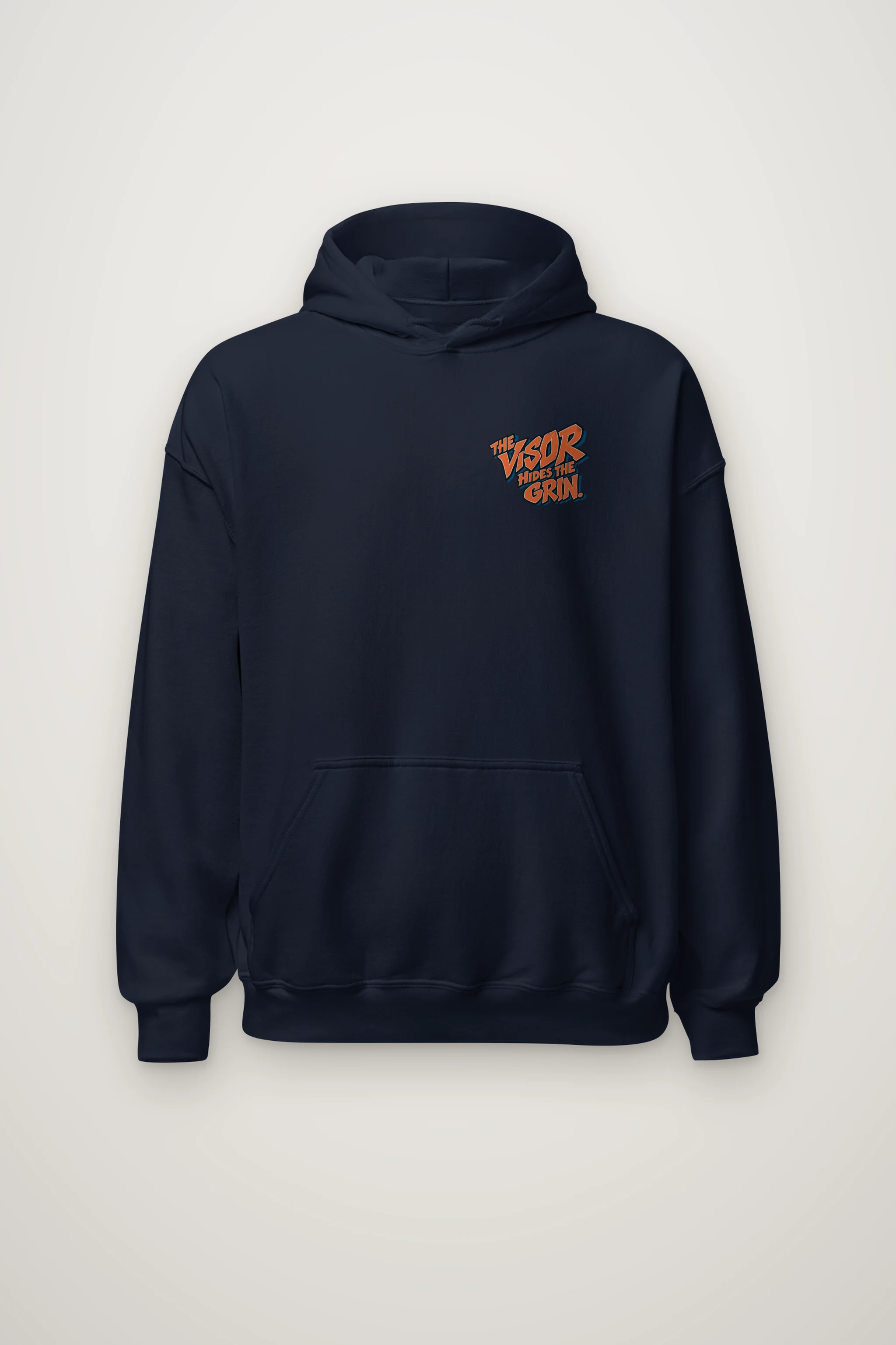 "The Visor Hides the Grin" Heavy Blend Unisex Pullover Hoodie