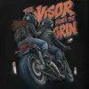 "The Visor Hides the Grin" Heavy Blend Unisex Pullover Hoodie